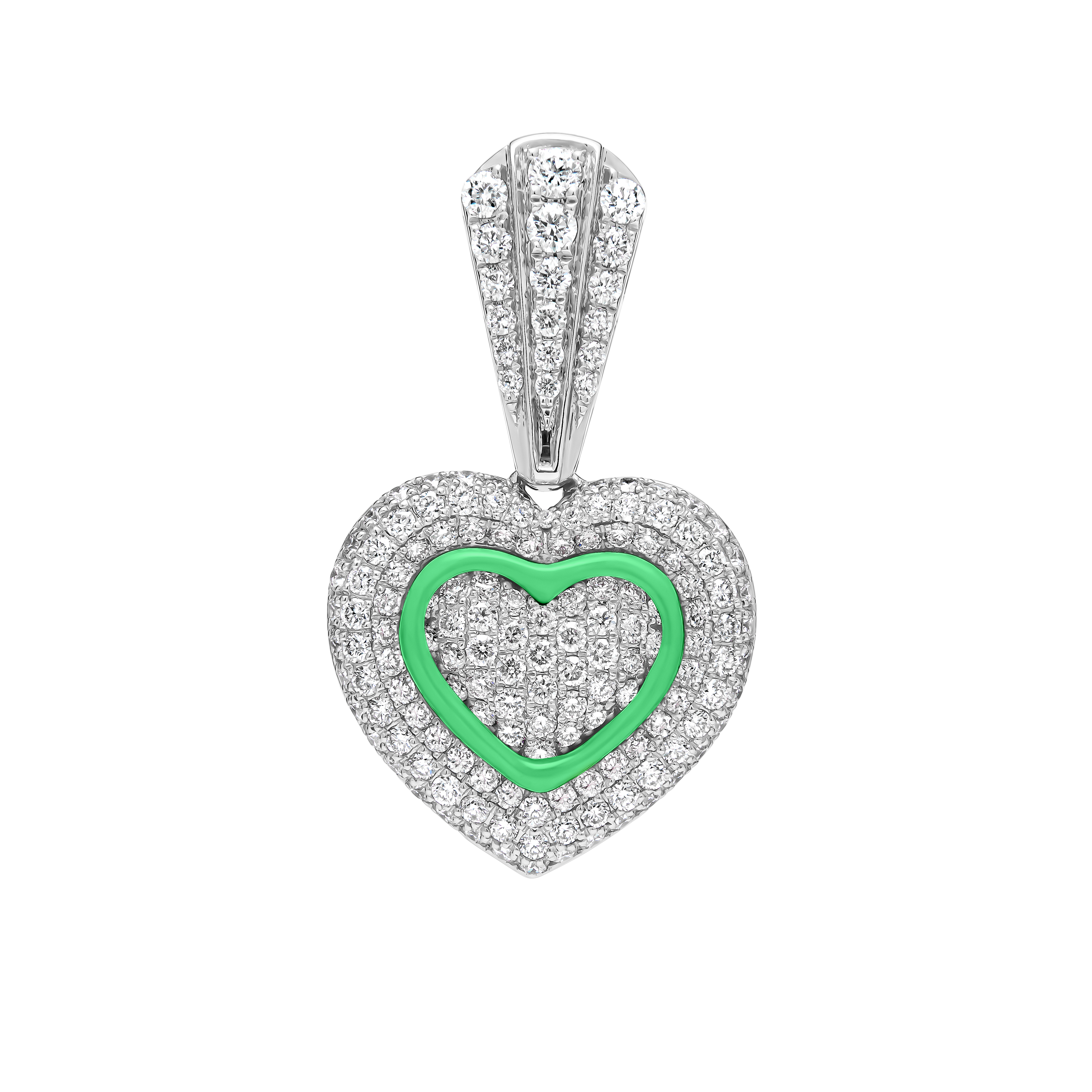 Heartbeat Regent Earring - White Gold